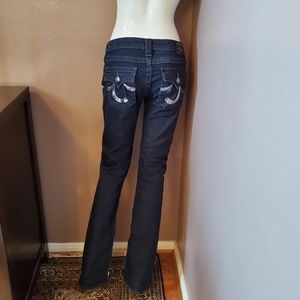 TRUE RELIGION sequin envelope pocket jeans 28
